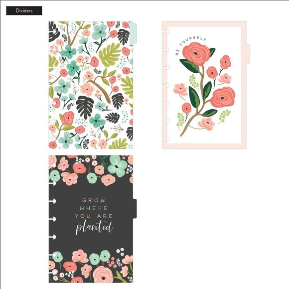 Happy Planner Mini Notes Notebook Stay Wild Floral Botanicals - Picture 2 of 4